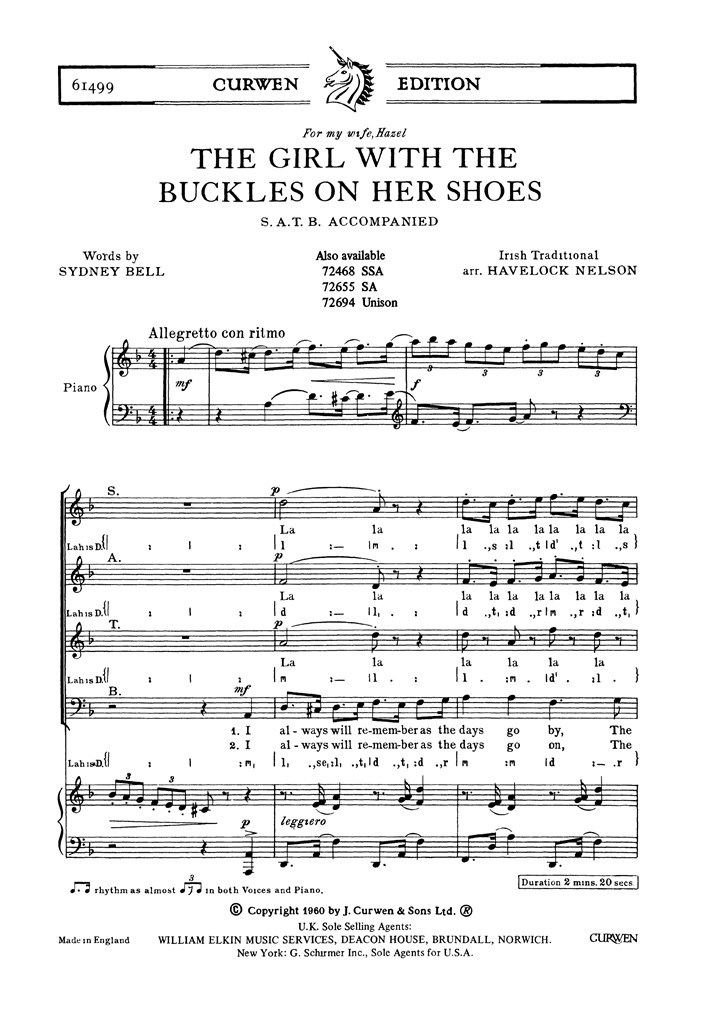The Girl With The Buckles On Her Shoes